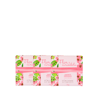 Trio de Sabonetes Flor de Carambola